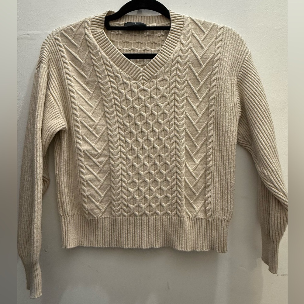 Thrifted sweater in medium and cropped!